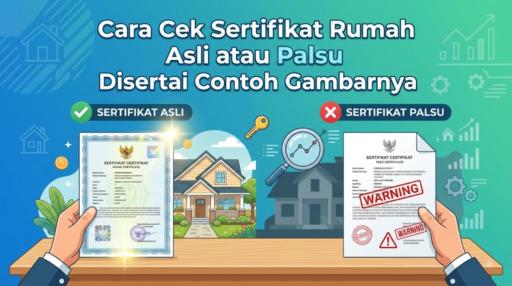 Cara Cek Sertifikat Rumah Asli atau Palsu Disertai Contoh Gambarnya